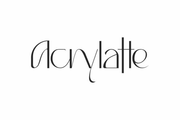 Acrylatte Font for Modern Web Design