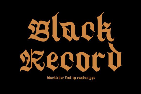 Blackrecord: The Medieval Display Font for Handmade Brands