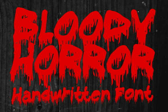Bloody Horror Font for Halloween and Horror Campaigns