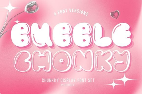 Bubble Chonky: A Playful Display Font for Bold Statements