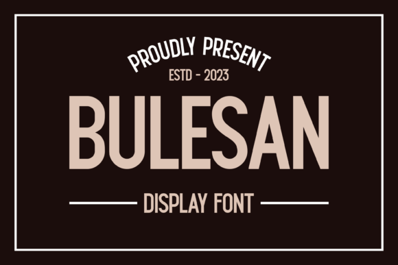 Bulesan Serif Font for Web Design