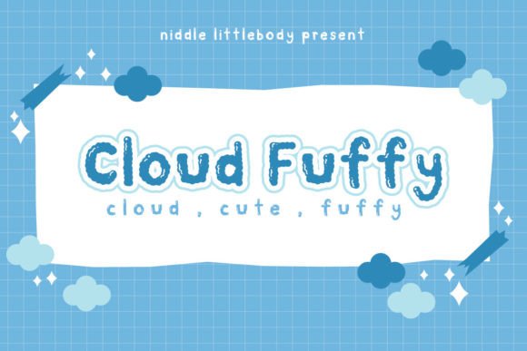 Cloud Fuffy: A Playful Display Font for Digital Creativity