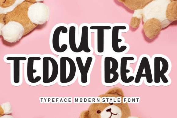 Cute Teddy Bear Font for Branding Projects