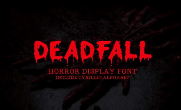 Deadfall: A Horror-Inspired Display Font for Bold Branding