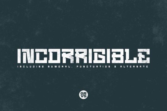 Grvs Incorrigible Modern Sport Font for Handmade Creations