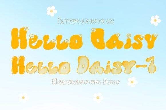 Hello Daisy: A Playful Display Font for Digital Marketing