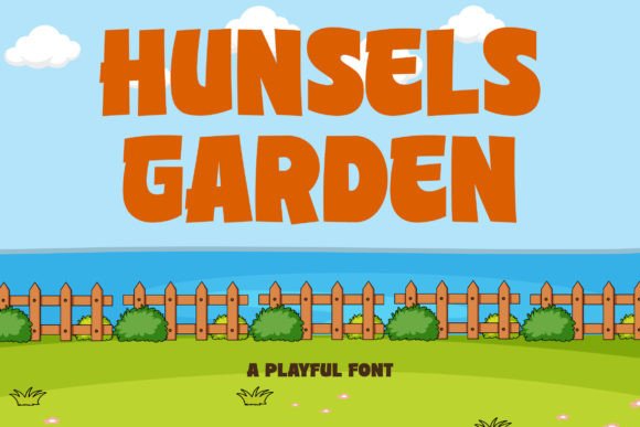 Hunsels Garden Font for Editorial Design
