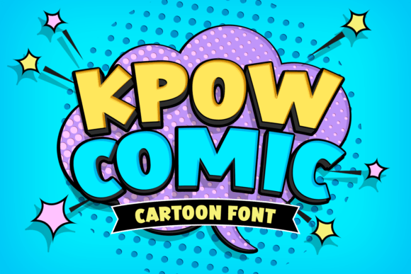 Kpow Comic: A Bold Display Font for Creative Projects