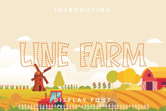 Line Farm: A Joyful Display Font for Editorial Design