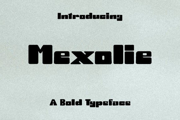 Mexolie: A Bold Display Font for Creative Branding