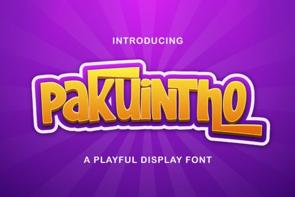 Pakuintho: A Playful Display Font for Creative Campaigns