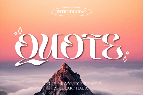 Quote Font for Editorial Design and Creative Projects