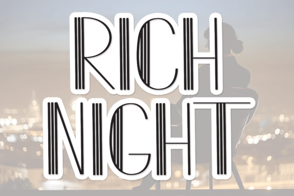 Rich Night: A Cool and Casual Display Font for Branding Projects