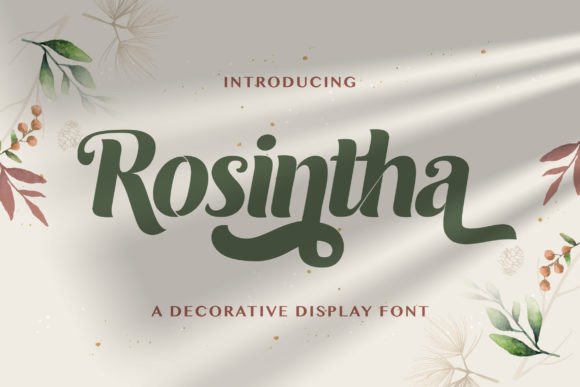 Roshinta: A Playful Display Font for Modern Editorial Design