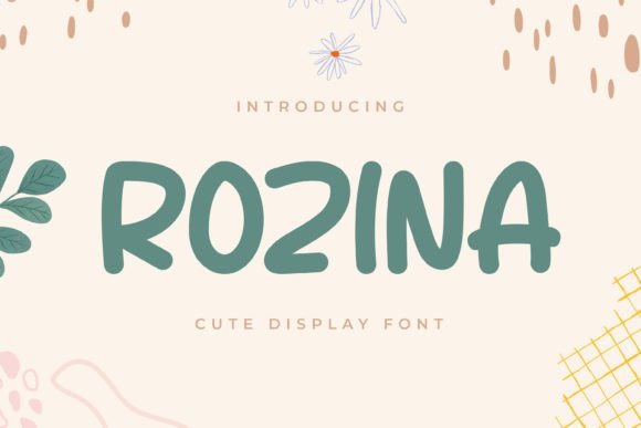 Rozina: A Playful Display Typeface for Modern Editorial Design