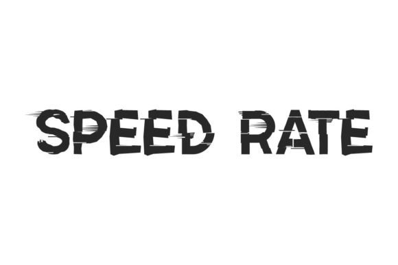Speed Rate Font for Web Design Projects