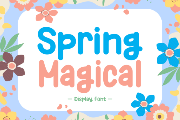 Spring Magical: A Playful Display Font for Creative Projects