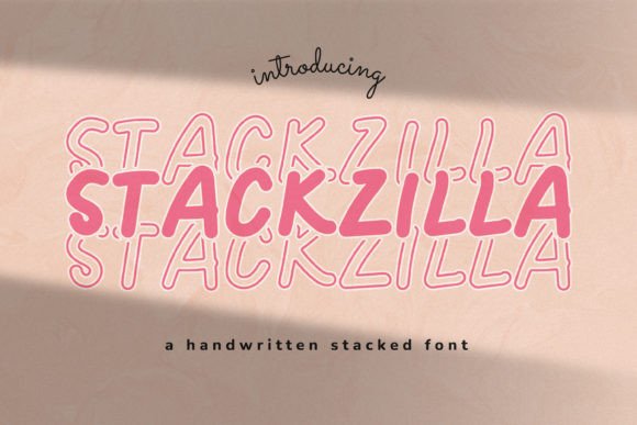 Stackzilla: A Cool Display Font for Creative Branding