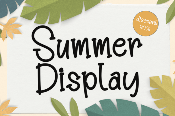 Summer Display: A Modern Font for Web Projects