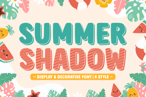 Summer Shadow: A Playful Display Font for Web Design