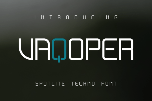Vaqoper: A Thin Techno Font for Modern Branding